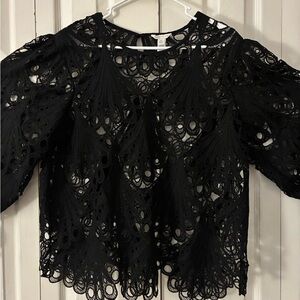Cato Black Lace Blouse
